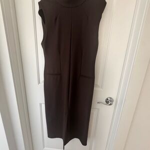 Zara Chic Chocolate Midi Dress